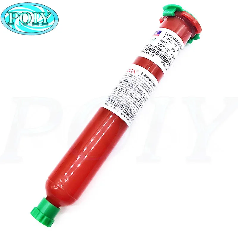 TP-2500F 100pcs 50G UV Glue LOCA Liquid Optical Clear Adhesive For Cellphone Glass Lens Repair DHL | Обустройство дома