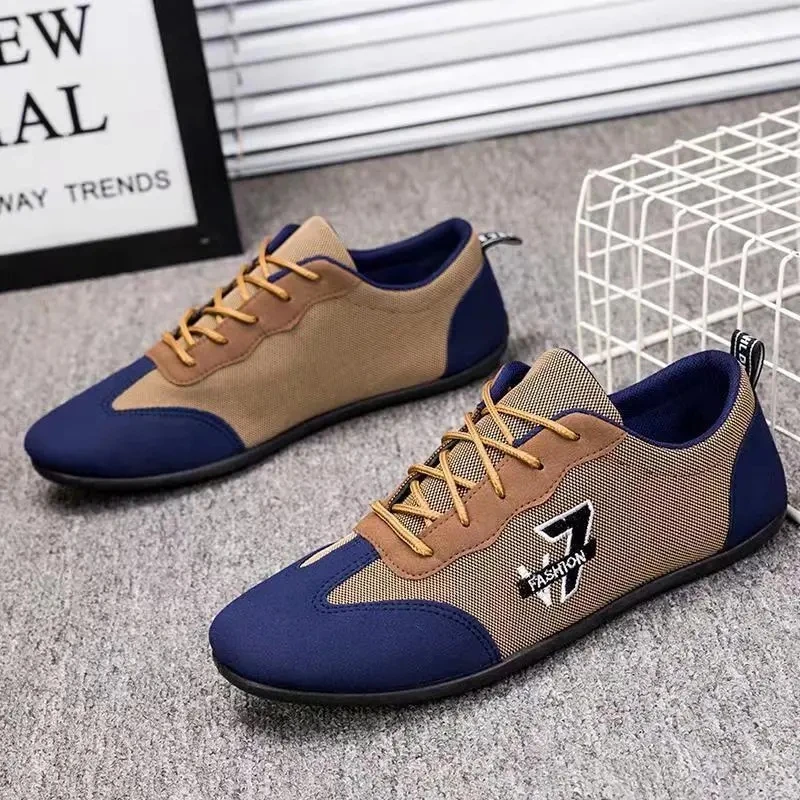 

2021 Summer New Breathable Non-Slip Deodorant Canvas Shoes Casual Men's Shoes Soft-Soled Peas Shoes Lightweight Sports Shoes Men