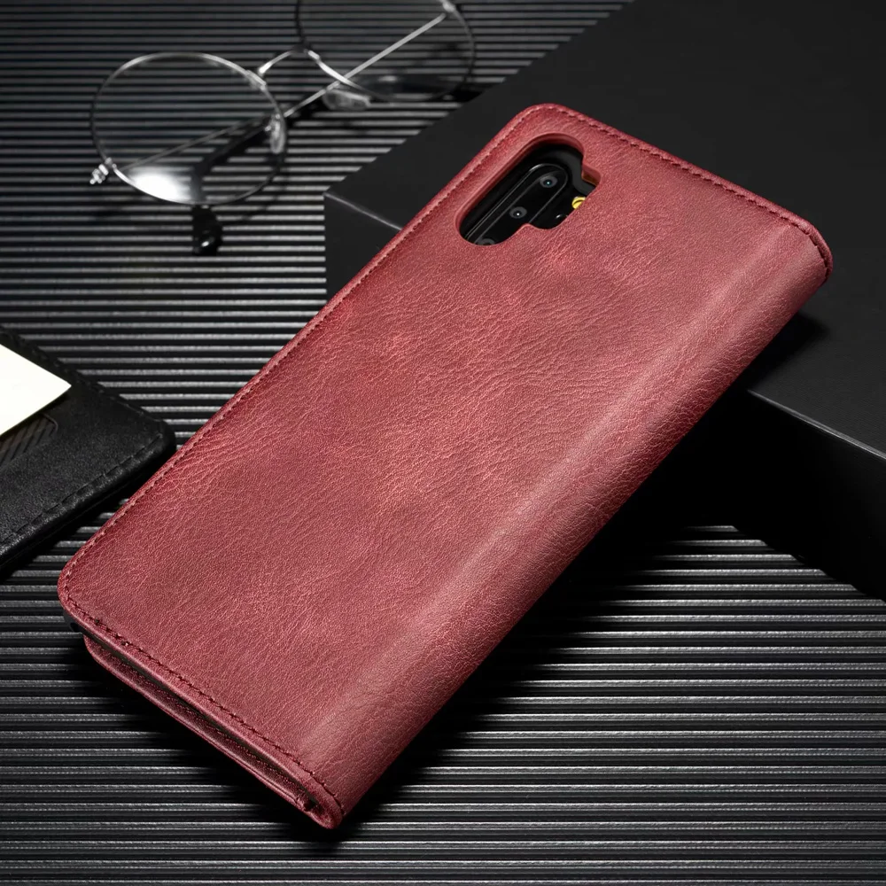 Чехол бумажник из натуральной кожи для Samsung Galaxy Note 10 Plus Pro 5G 8 9|Бамперы| |