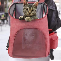 pet cat carrier bags breathable travel outdoor multifunction backpack collapsible for small dogs cats portable carrying