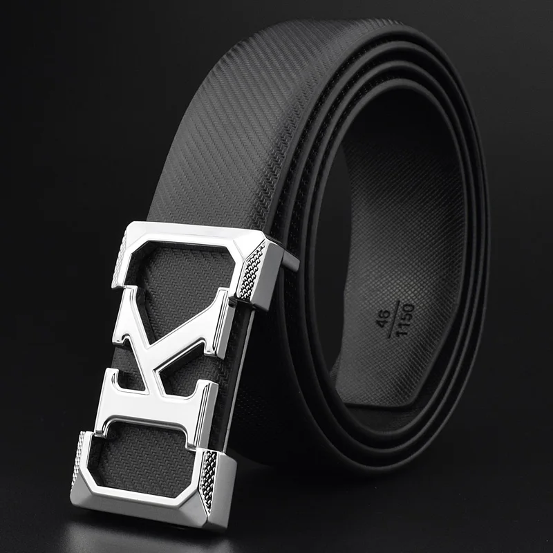 

New High Quality Men's Black Belt Casual Letter K Fashion White Belt Classic Designer Belt