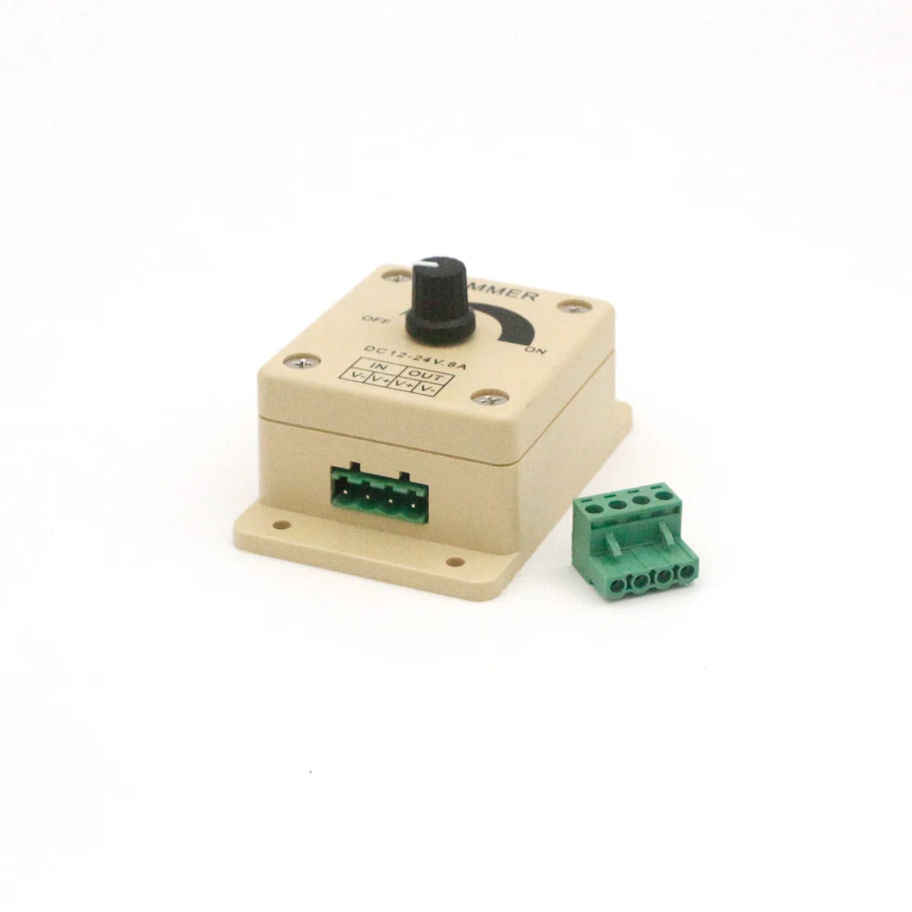 Светодиодный диммер 8Amp 100% ШИМ Регулируемый регулятор яркости для одноцветных