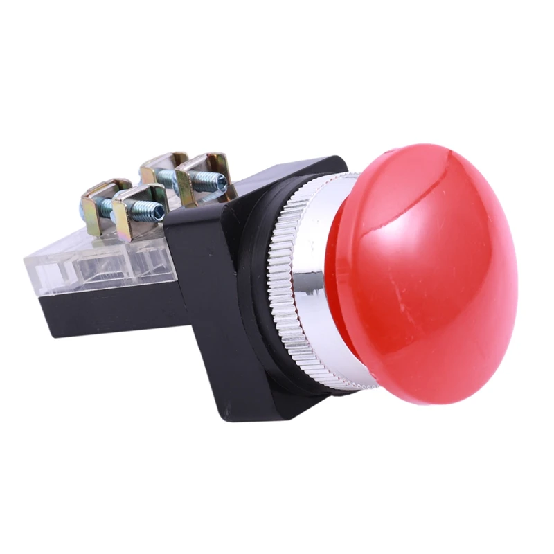 Красный Зеленый AC 250V 6A DPST мгновенный грибной головкой кнопочный переключатель |
