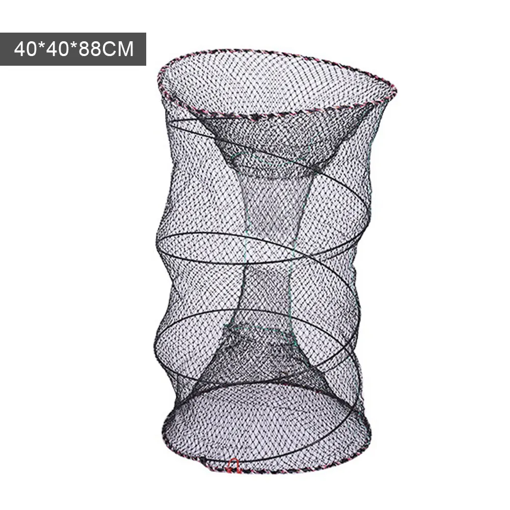 

3 Layers Fishing Net Cage Utility Folding Fishing Net Portable Stake Small Mesh Net Durable Rust&Corrosion Resistant Dropship