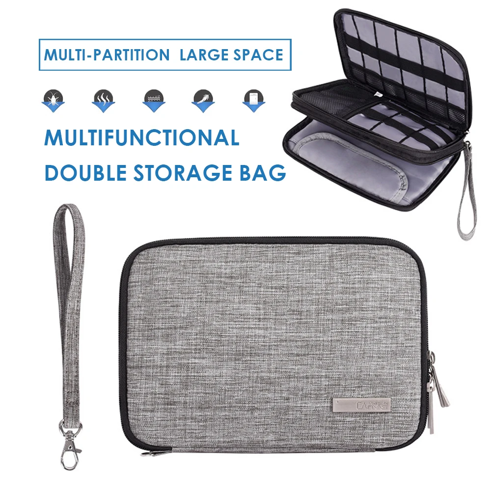 Gadget Organizer USB Cable Storage Bag Travel Digital Electronic Accessories Pouch Case Charger Power Bank Holder Kit | Электроника