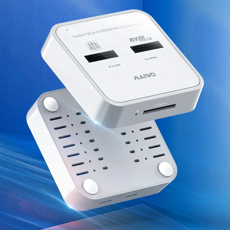 

MAIWO K3016SD M.2 Hard Disk Box Base, Nvme/Sata Dual Protocol Sd Express Card Reader Base