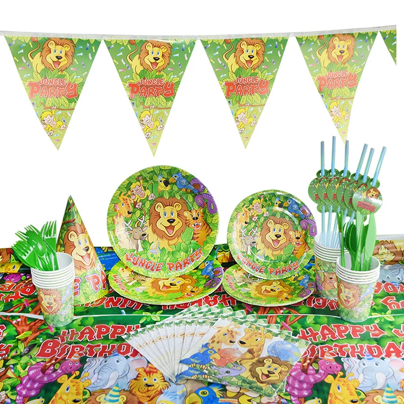 Вечерние принадлежности джунгли воздушные шары из фольги в виде животного