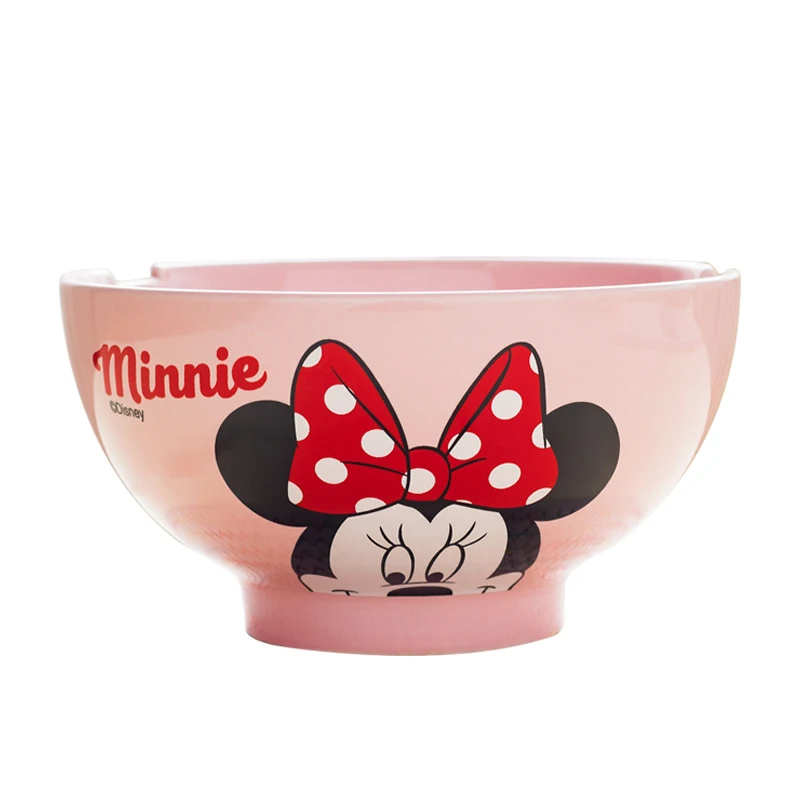 

Disney Japanese Style Ramen Bowl Home Ceramics Students Convenient Noodle Bowl Cute Teen Creative Mickey Personality Big Bowl