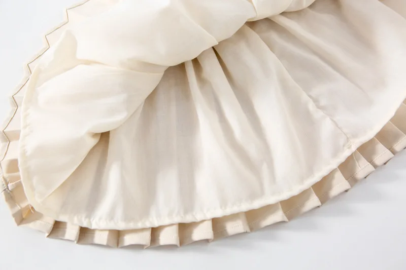 

Spring new casual strap dress lace lapel plaid top two-piece suit kids clothes girls baby girl clothes set