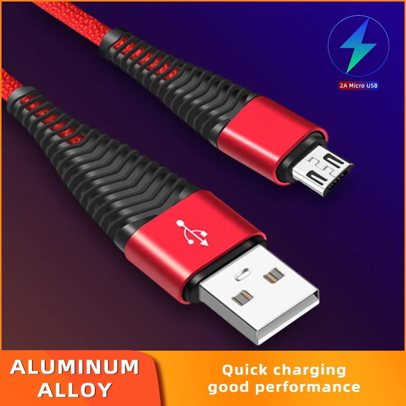 Кабель Micro USB для быстрой зарядки и передачи данных, Кабель Microusb для зарядки samsung S7 S6 Xiaomi Android, кабели для мобильных телефонов