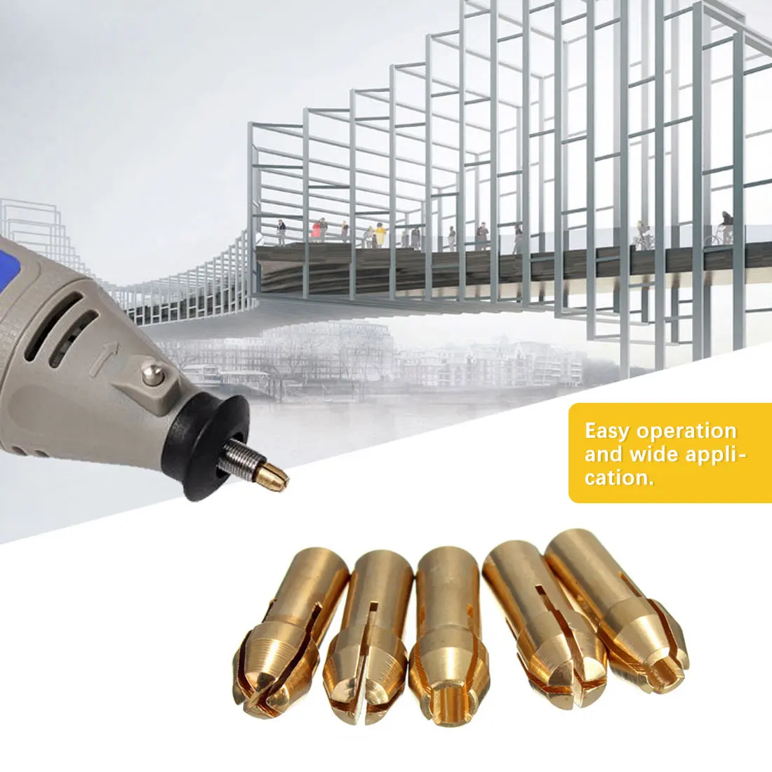 

7Pcs/set 0.5-3.0mm Electric Motor Shaft Mini Chuck Clamp Fixing Small For Drill Bit Micro Chuck Fixing