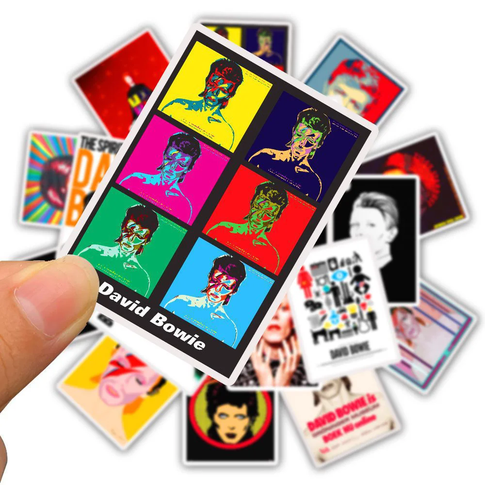 25 шт. рок певца Дэвида Боуи наклейки для ноутбука чемодан багажник автомобиля