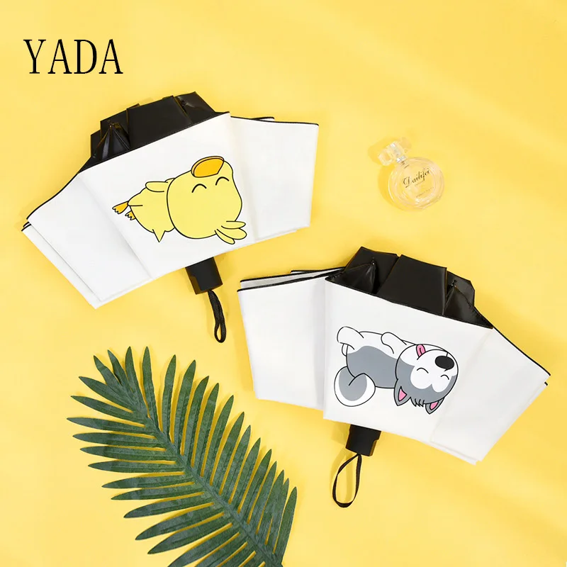 YADA INS мультяшный Зонт Хаски зонтик дождь маленькая Желтая утка складные зонты для