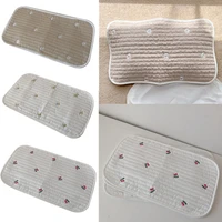 cherry pattern baby pillow towel cover soft cotton embroidery breathable sleeping pillow towel flat pillow towel baby bedding