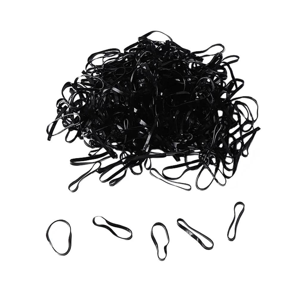 300 шт. держатель для конского хвоста резинка волос резиновая повязка аксессуары