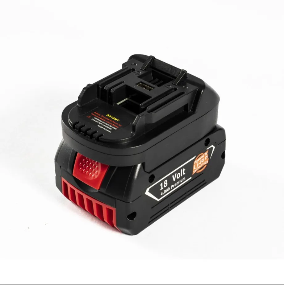 Адаптер для аккумулятора BS18MT, конвертер USB для батарей Bosch 18 в, BAT619G/620, преобразователь в литиевую батарею Makita 18 в BL 1860 - изображение