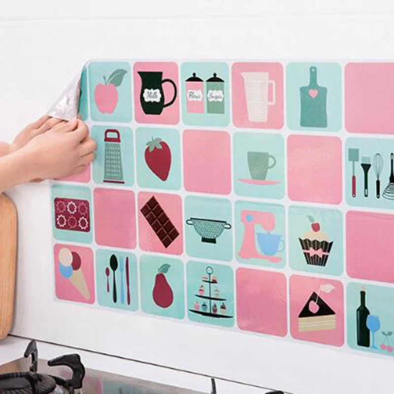 1 шт. 75*45 см кухонные настенные наклейки для дыма выхлопная фольга наклейка с