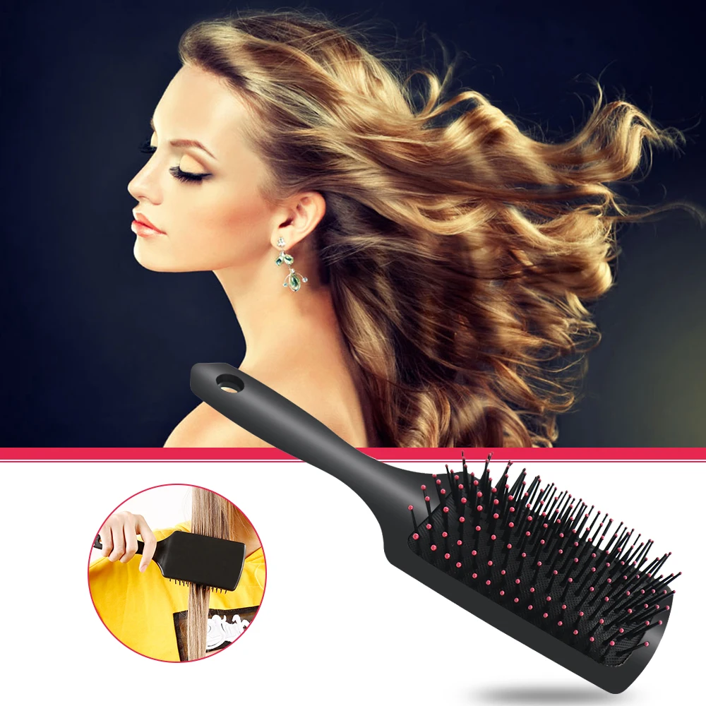 Dighealth НОВАЯ щетка с большой плоской ручкой для спутывания волос распутывания