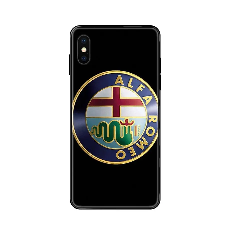 Для Xiaomi Redmi Note 4 5 5A 6 7 8 8T 9 9S Pro Max дешевый Junior Alfa Romeo черный мягкий