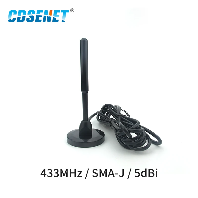 

433MHz Wifi Antenna SMA-J High Gain 5dbi Magnetic Base 3m Feeder Cable Sucker Omnidirectional Wifi Antenna Aeria TX433-TB-300