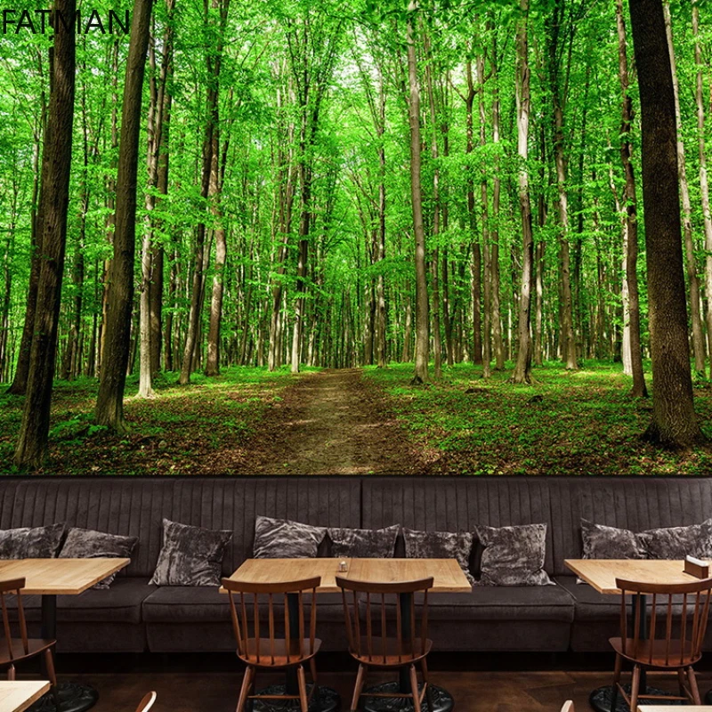 

FATMAN Custom Forest 3d Extension Space Mural Wall Covering Decoration Living Room Background Dining Room Wallpaper Dropship