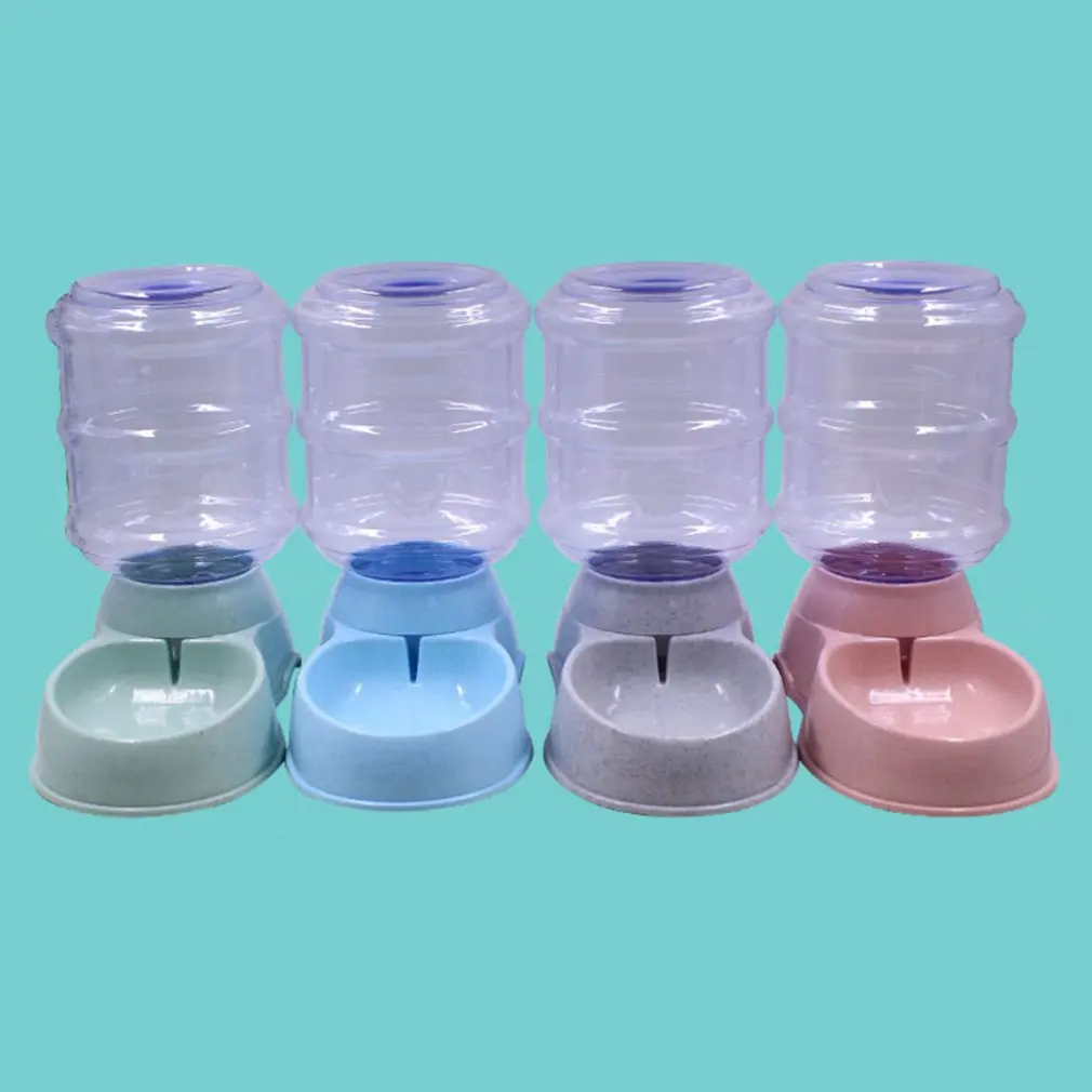 

370g Dog Cat Automatic Pet Feeder Water Bowl Dog Drinking Water Dispenser Plastic Container Drinking Fountains Pet Supplies
