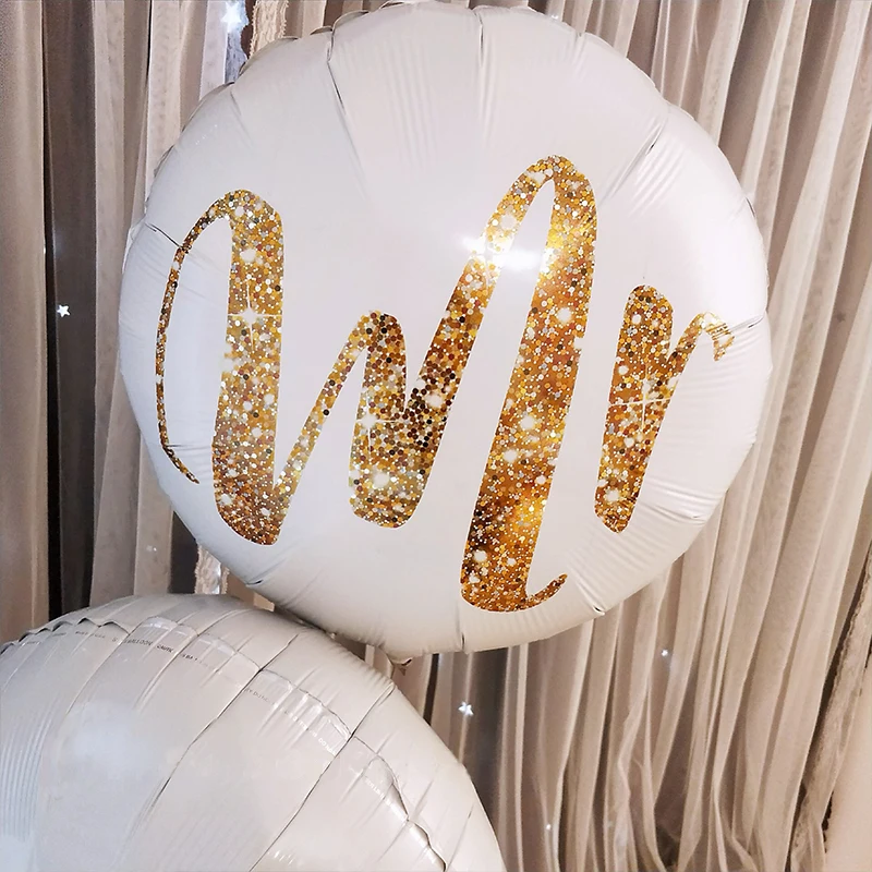 Шары воздушные круглые золотистые с блестками 18 дюймов 2 шт. | Дом и сад