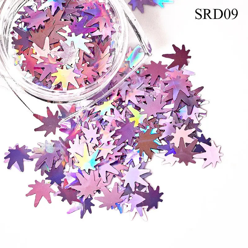 Четыре лилии 1 коробка зеркальный кленовый лист Чешуйчатый лак блестящая