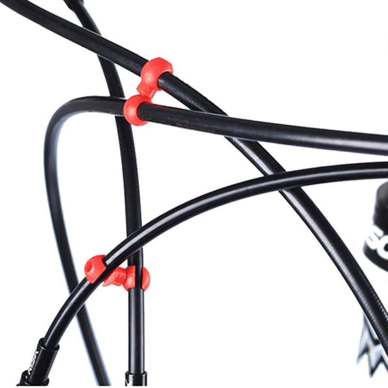 

10pcs Bicycle MTB Brake Cable S Style Clips Buckle Hose Guide Cross Line Clip Rotating S-Hook Holder Bike Accessories