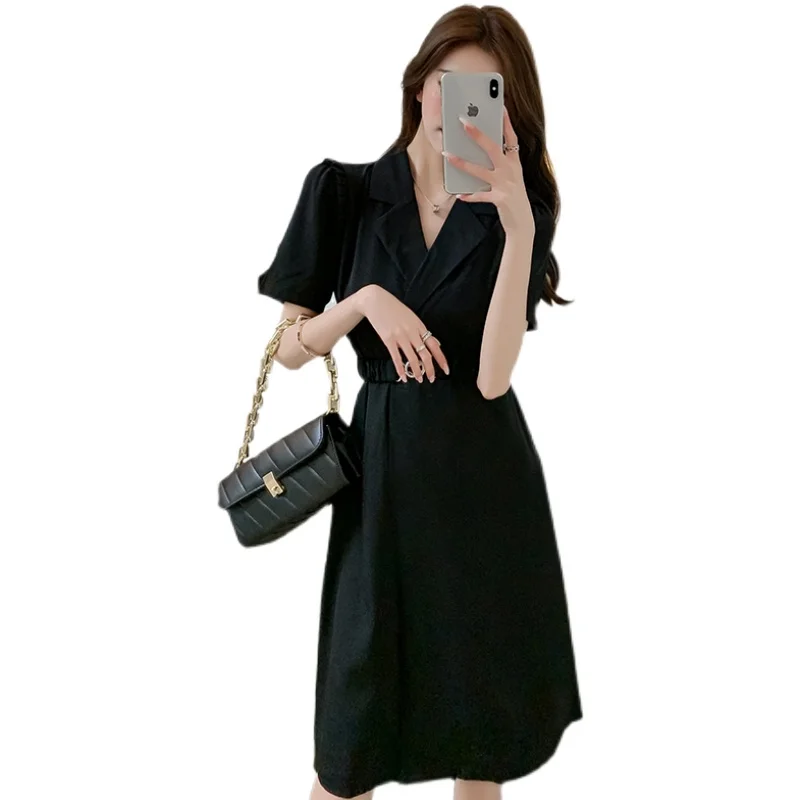 

COIGARSAM Women dress New Summer Dresses Black Purple White C3605