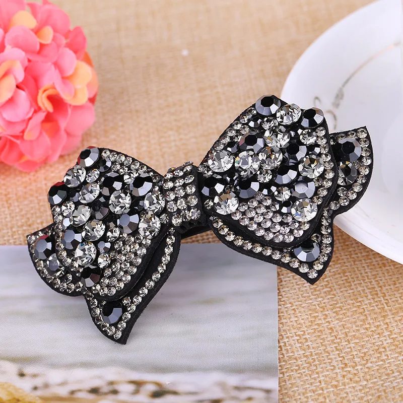 Женская заколка-пряжка с бантом простая Изысканная заколка-Пряжка стразы
