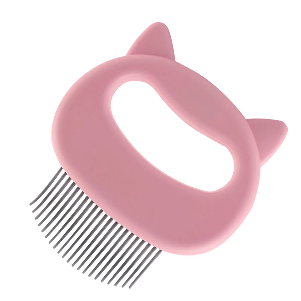 

Pet Massage Brush Shell-shaped Handle Manual Removal Loose Kitten Feather Cleaning Comb Hair Grooming Shedding Tool