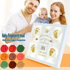 Набор отпечатков пальцев рук и ног для детей уход за отпечатками пальцев засушенная на воздухе мягкая глина литой под давлением отпечатки пальцев для родителей и детей забавные детские игрушки