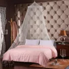 Однотонная летняя подвесная купольная Москитная сетка для двуспальной кровати, летняя сетчатая ткань из полиэстера, подвесной Декор для дома, спальни, ребенка, взрослых
