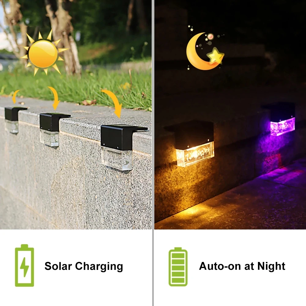 

LED Solar Light Deck Light Fence Light Solar LED Light Outdoor Garden Lights Outdoor Street Lamp Stair Lights Step Lights