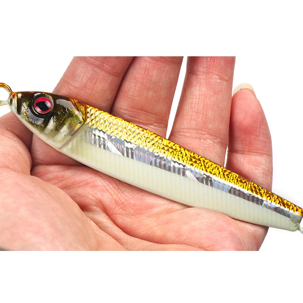 80 г/11 см 3D глаза лазерное тело swimbait светящаяся свинцовая приманка из сплава