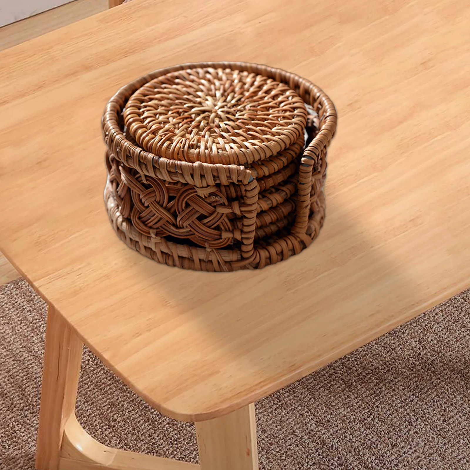 

Insulation Pads Coaster Tea Mat Tea Mat Rattan Eat Mat Sets Coaster Coasterx Decoration Accessories Bowl Mat Natural Cup Holder