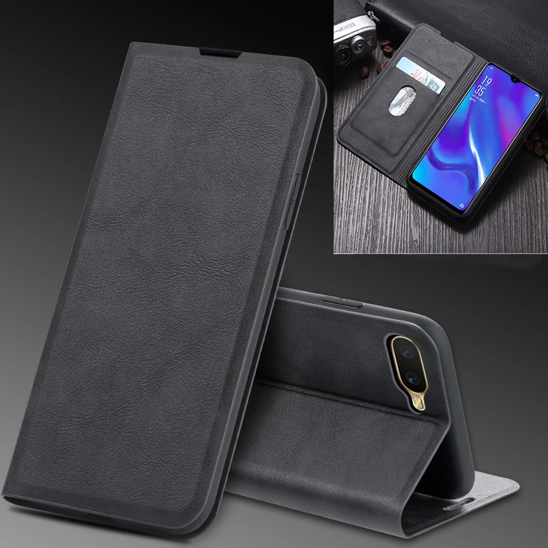 Роскошный кожаный чехол бумажник с подставкой в стиле ретро для OPPO AX7 Pro CPH1893 CPH1901 A7