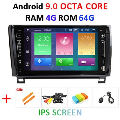" DSP Android 9,0 ips экран 64G радио GPS 2 DIN в автомобиль для TOYOTA Sequoia Tundra стерео без DVD плеера навигационный приемник аудио - Цвет: 9.0 4G 64G IPS