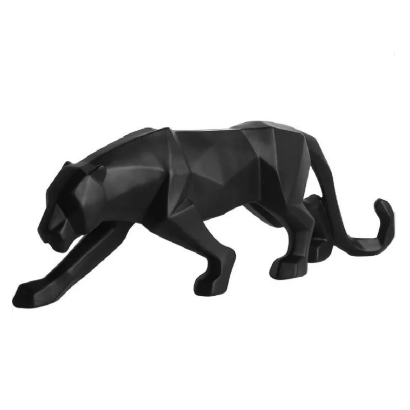 10 дюймов пантера статуэтка животного Статуэтка АБСТРАКЦИЯ геометрический Стиль