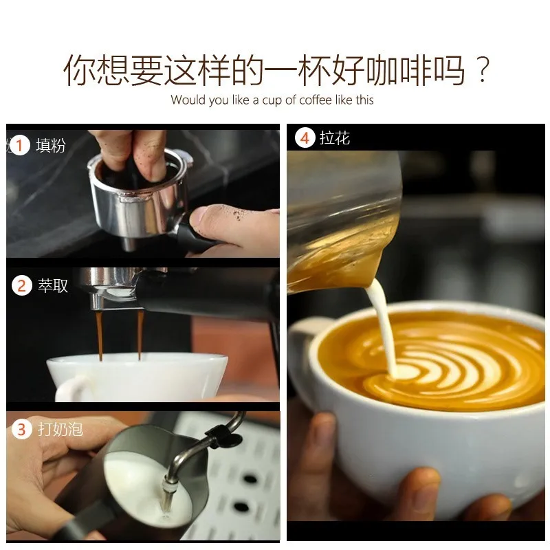 Необычная кофемашина домашний коммерческий полуавтоматический паровой горшок в