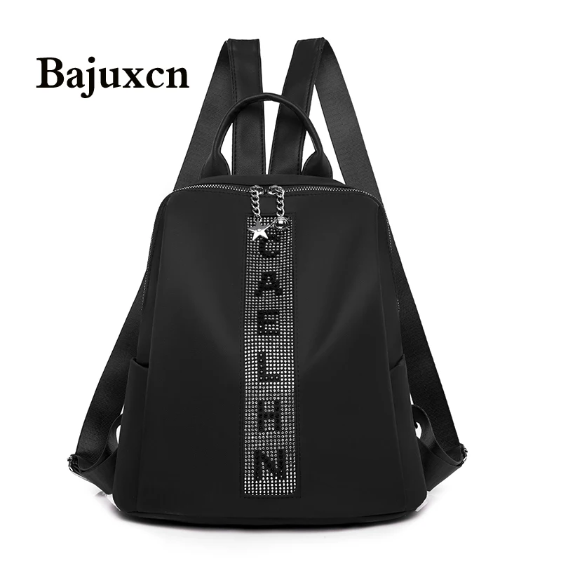 

2021New модный рюкзак для женщин Ткань Оксфорд бриллиантами сумка школьные рюкзаки для девочек-подростков, светильник женские путешествия рюк...
