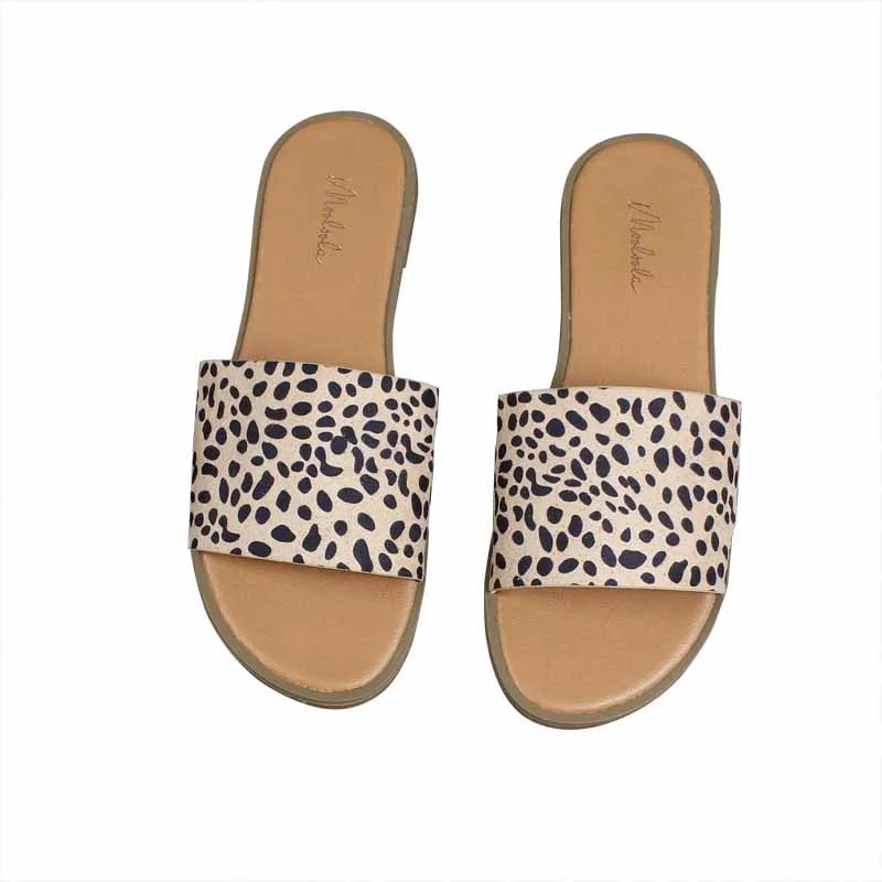

Shoes Slippers Flat Summer Clogs Woman Rubber Flip Flops Luxury Slides Flock Leopard Beach Hawaiian Soft Designer leopard Fashio