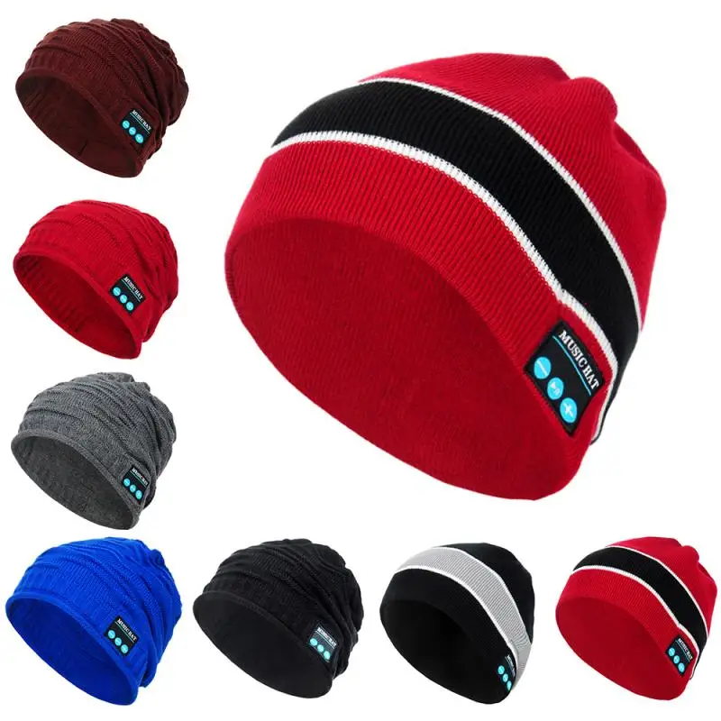 Bluetooth Beanie V5.0 шапка беспроводные наушники HD стереодинамики встроенный микрофон