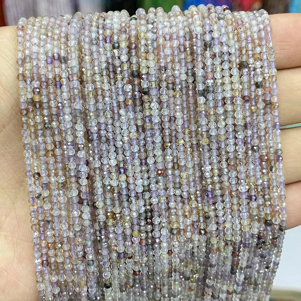 

Круглые граненые бусины Aurora, 2 мм, 15 дюймов/нитка, оптовая продажа