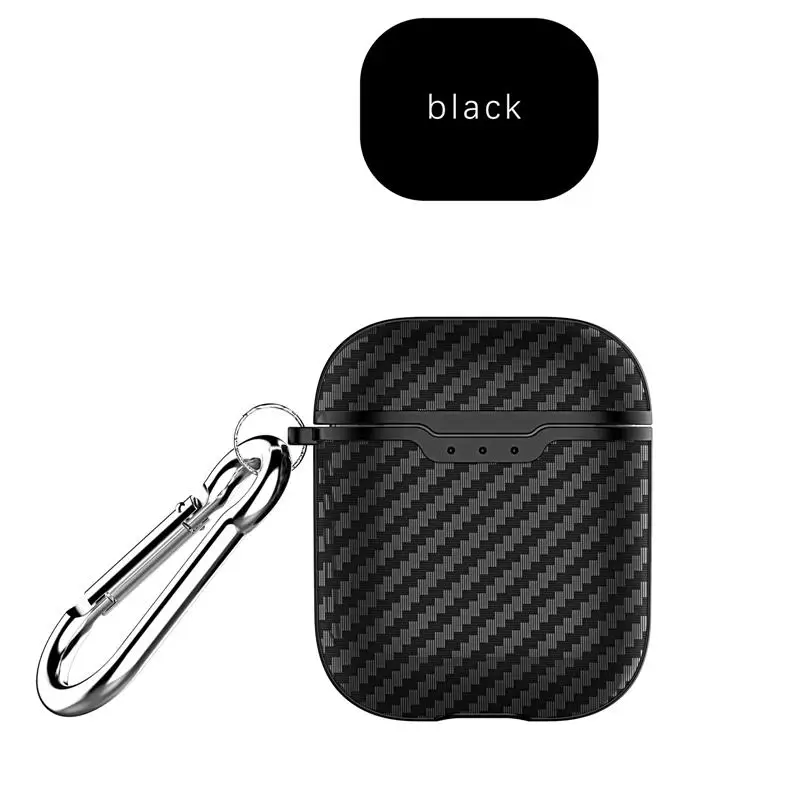Black VETOMEET Изысканная Текстура Bluetooth беспроводной Чехол для наушников для Airpods3 углеродное волокно узор чехол для наушников Airpods Pro 2 1 - Цвет: Black