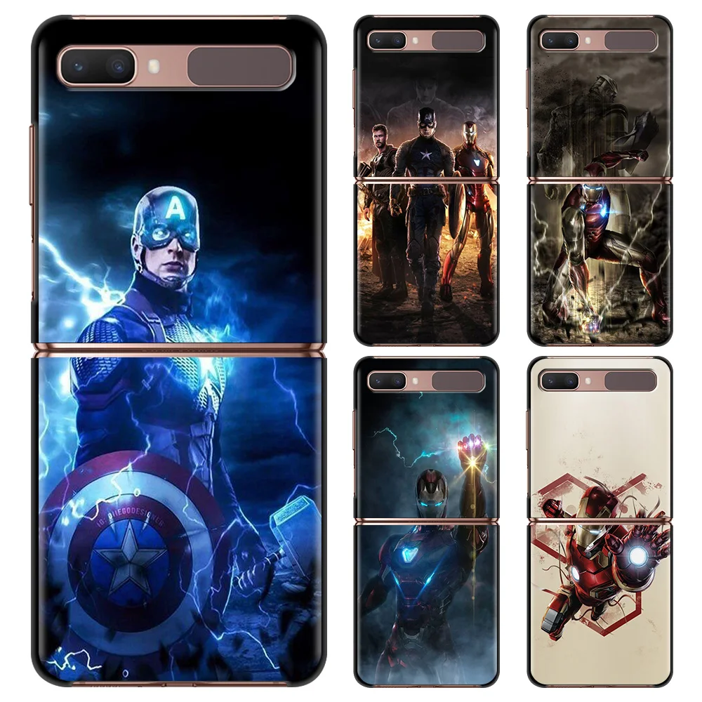 

Deadpool Iron Man Marvel Avengers Case For Samsung Galaxy Z Flip 3 5G Hard PC Back For galaxy Z Flip 3 Z Flip 5G Folding Fundas