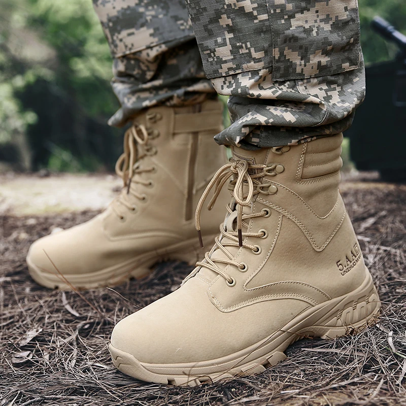 Мужская спецобувь для спецназа спецназ улицы дезерты Нескользящие армейские
