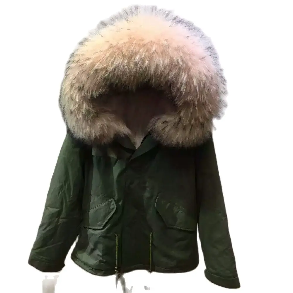 Бледно-розовая непромокаемая куртка Mr Mrs из лисьего меха для зимы оптовая цена |