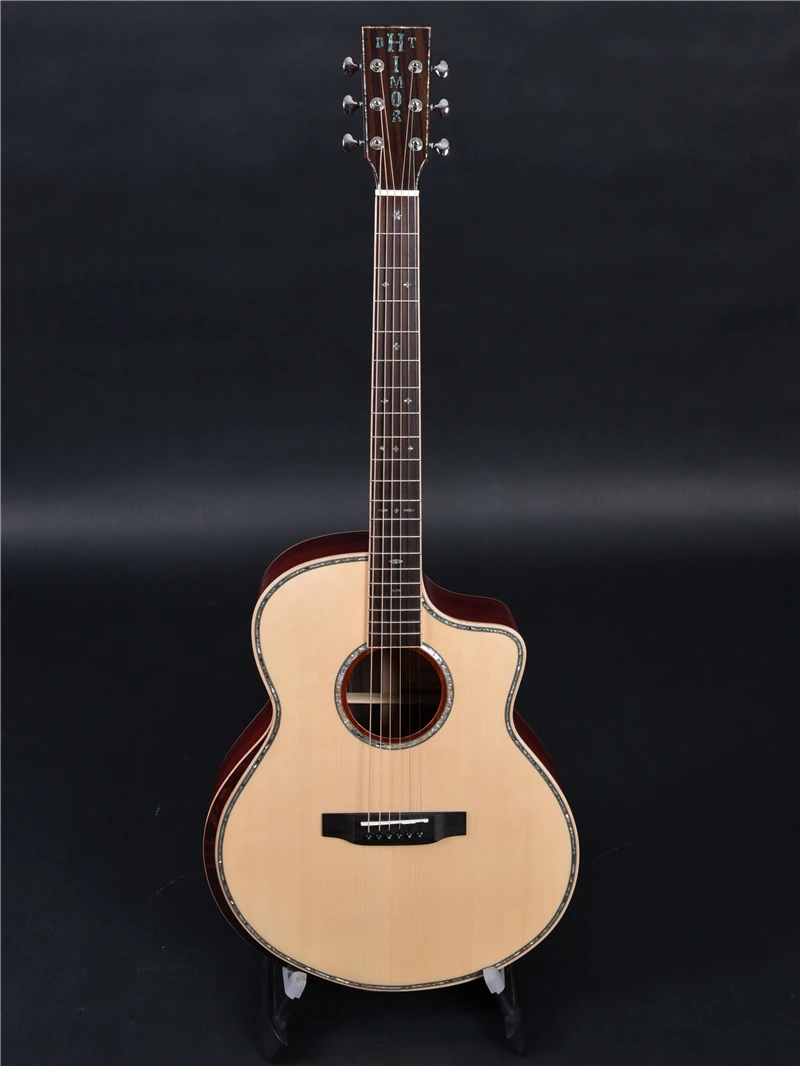 Himor HM730GSC GC cut way solid santos rosewood Акустическая гитара акустическая электрогитара s |